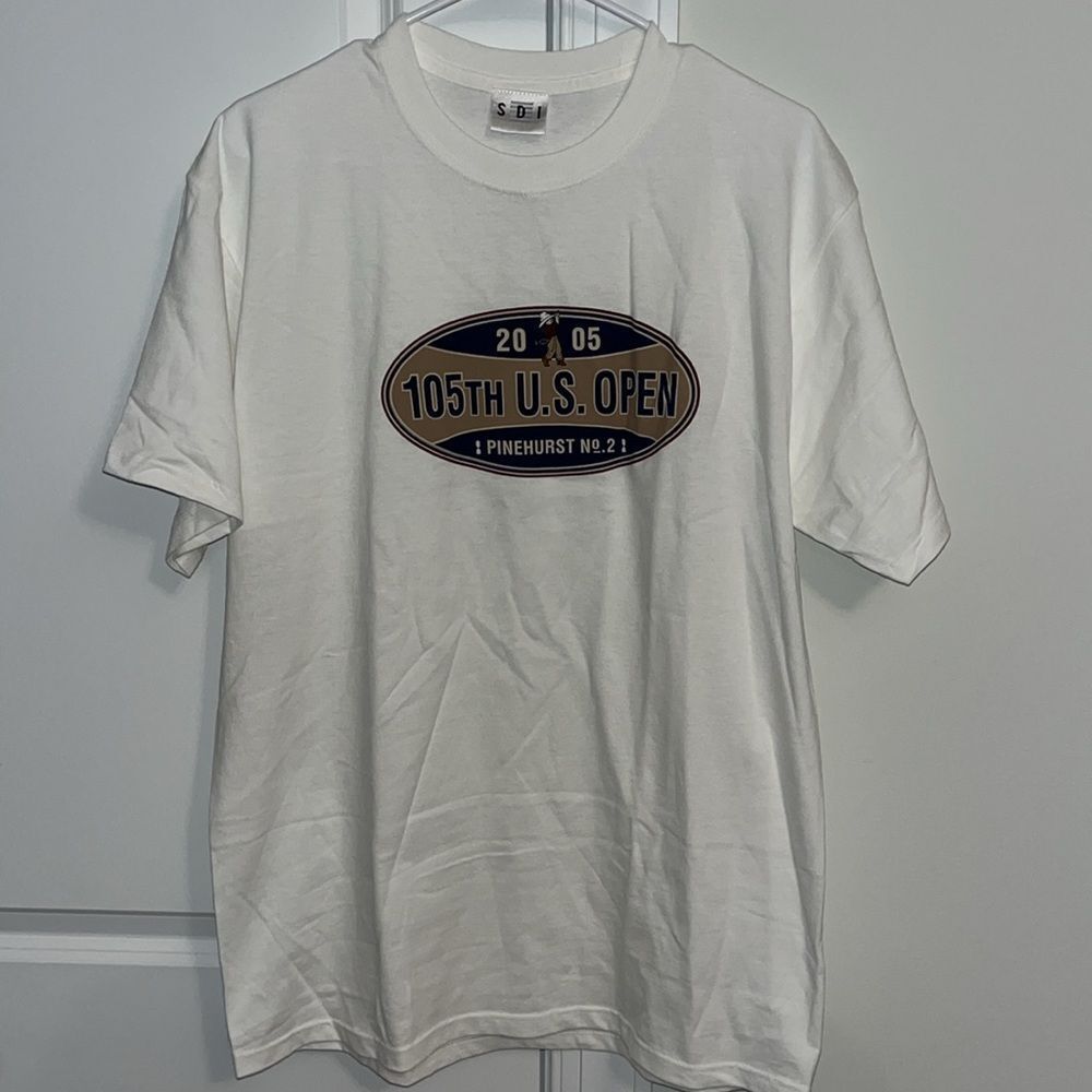 New 2005 White Pinehurst No 2 Putter Boy 105th US Open Golf T shirt M Michael